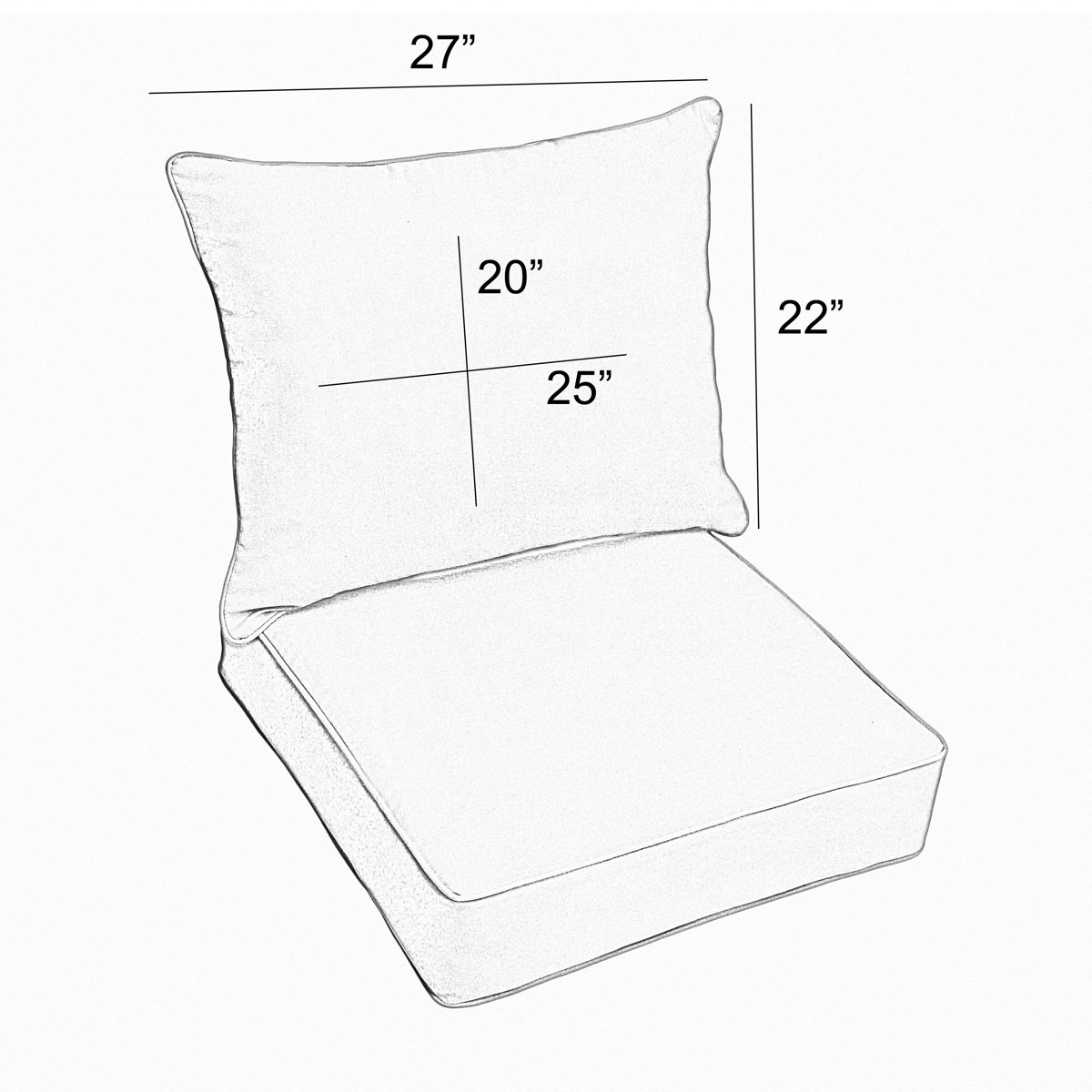 Rosecliff Heights Outdoor Cushion 23'' W x 25'' D Wayfair